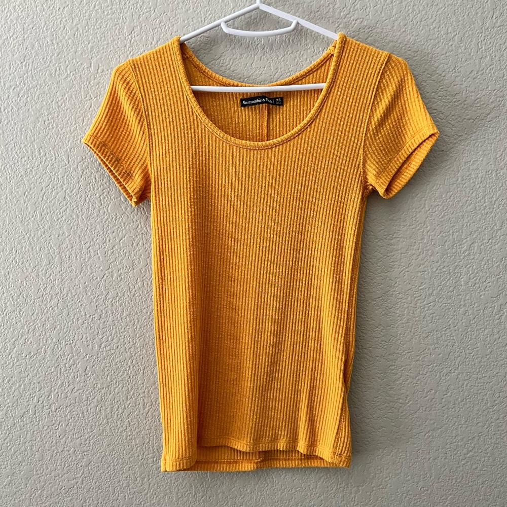 Abercrombie & Fitch Ribbed Short Sleeve